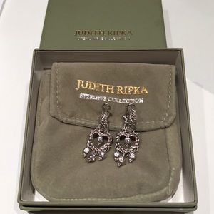 New Judith Ripka sterling silver earrings.